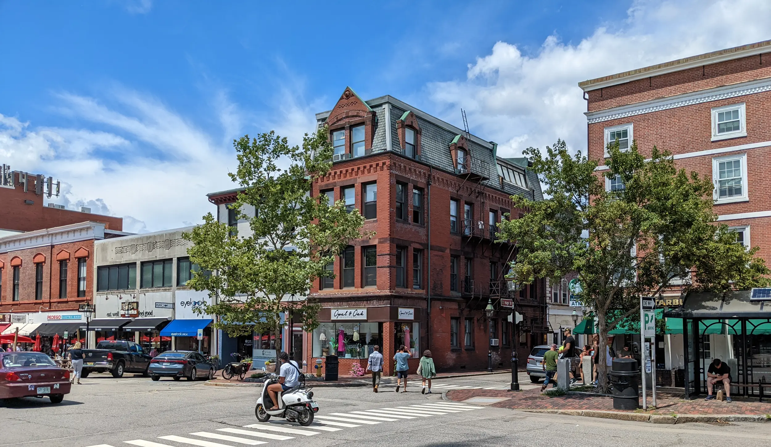 Exterior view of ARCove Architecture's office located in a historic building in downtown Portsmouth, NH